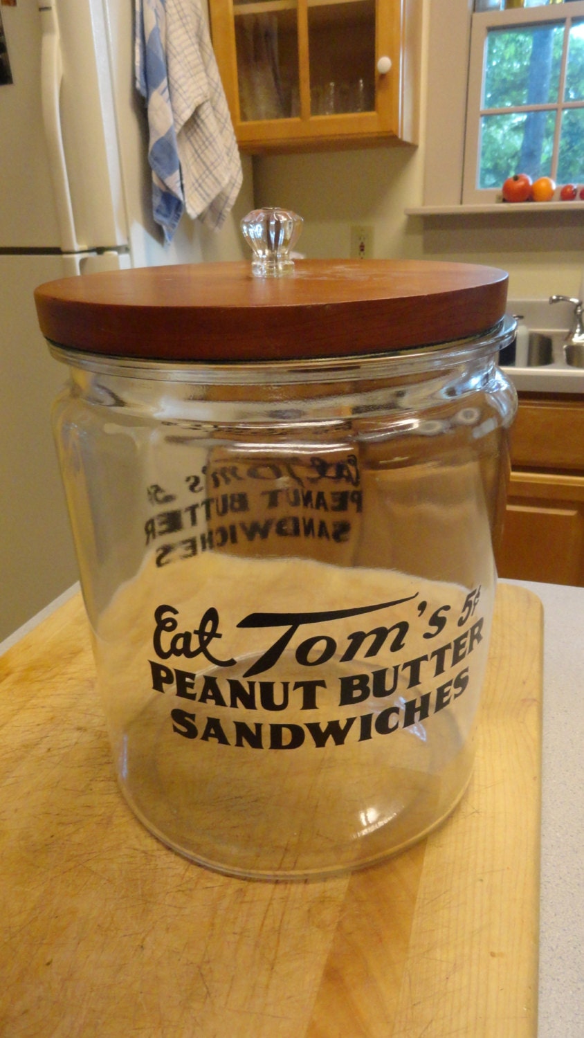 Vintage TOM's JAR Peanut Butter Sandwiches General Store