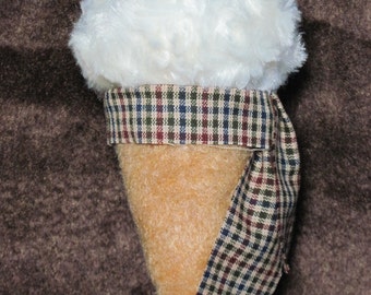 Vanilla Ice Cream Cone Ornament