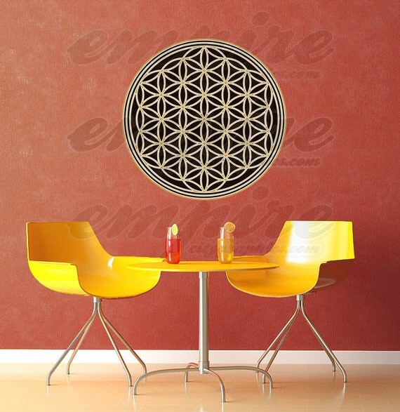 Flower of Life Full Color, Seed of Life Multi color, Flower of Life color decal
