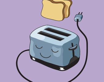 Printable toaster | Etsy