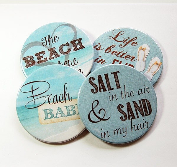 Drink Coasters Coasters Beach House Decor Hostess by