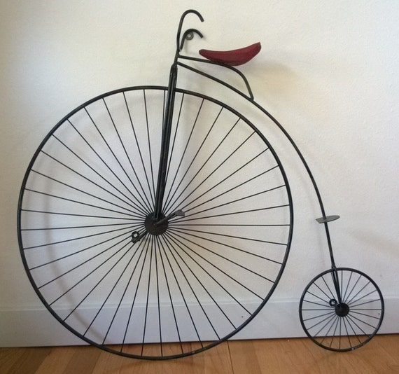 Curtis Jere Penny Farthing Bicycle Metal Sculpture reserved