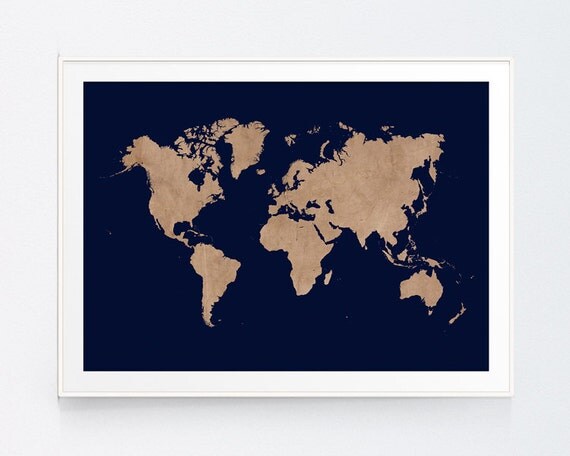 Vintage Beig World Map With Navy Background Earthy Decor Wall Art Travel Poster Rustic Blue INSTANT DOWNLOAD Vintage Beig World Map With Navy Background Earthy Decor Wall Art Travel Poster Rustic Blue INSTANT DOWNLOAD