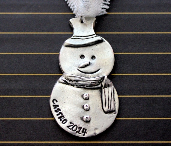 personalized christmas ornament pewter snowman christmas personalized christmas ornament pewter snowman christmas
