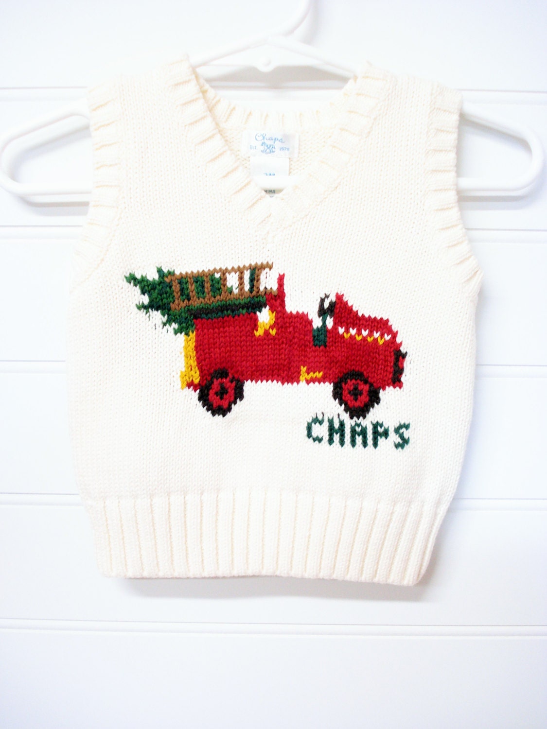 Vintage Baby Clothes/ Baby Boy Sweater Vest Classic Vest in