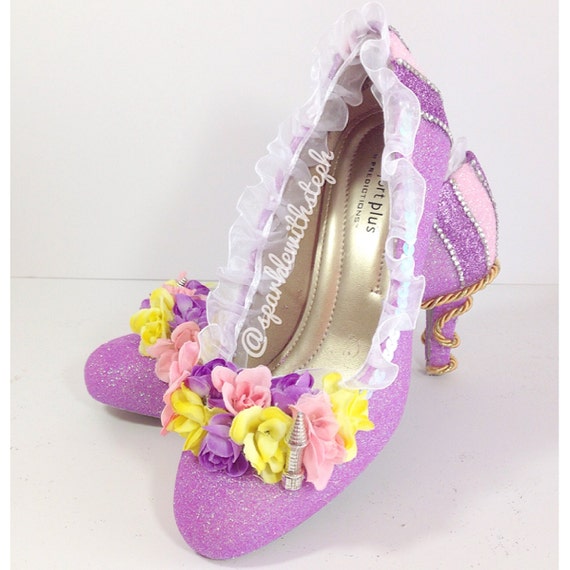 Items similar to Rapunzel- Tangled- Rapunzel Heels- Rapunzel Flats