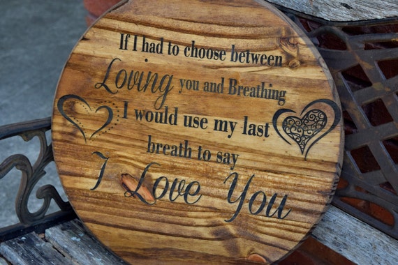Round Hanging Wall Sign - Newly Wed Gifts - Rusitc Home Decor - Christms Gift - Gift - Laser Engraved Sign - New Home Gift - Housewarming by CountryBarnBabe