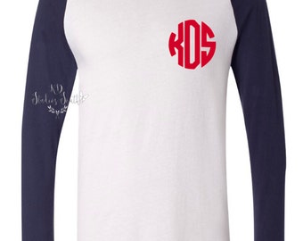 monogram baseball shirt