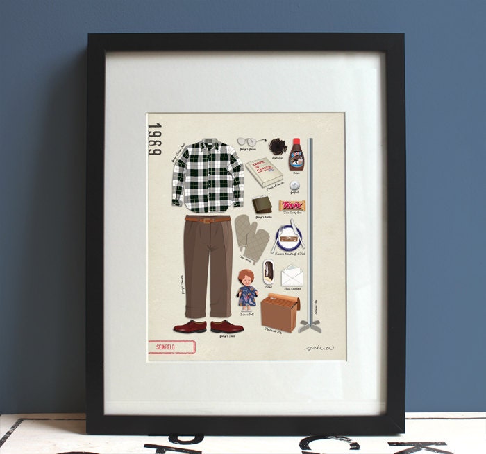 Seinfeld 1989 George Costanza TV Poster Art Print