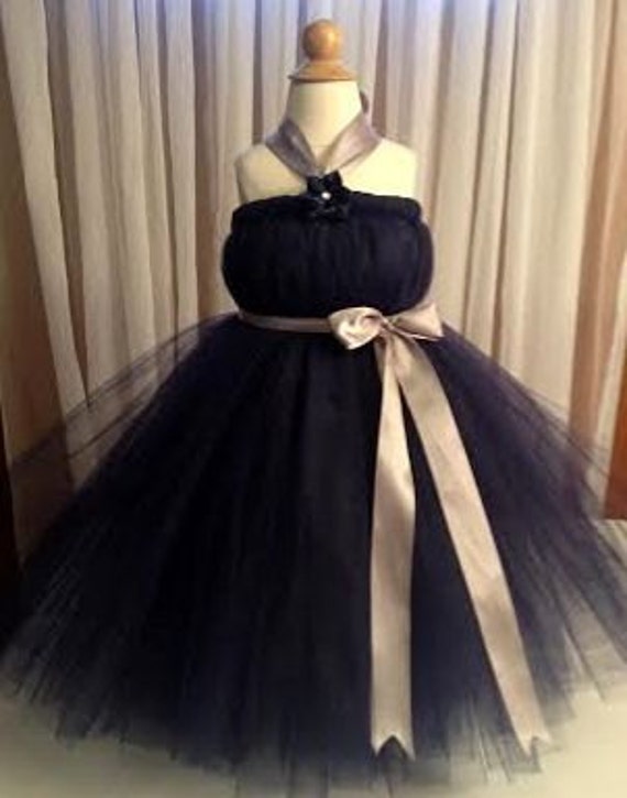 navy blue and silver gown