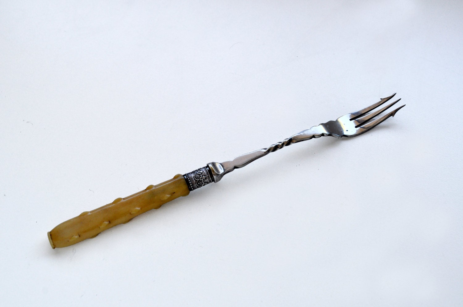 Vintage Bone Handle Pickle Fork Haute Juice