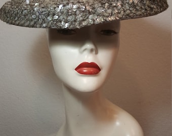 FREE SHIPPING 1950 Saucer Hat