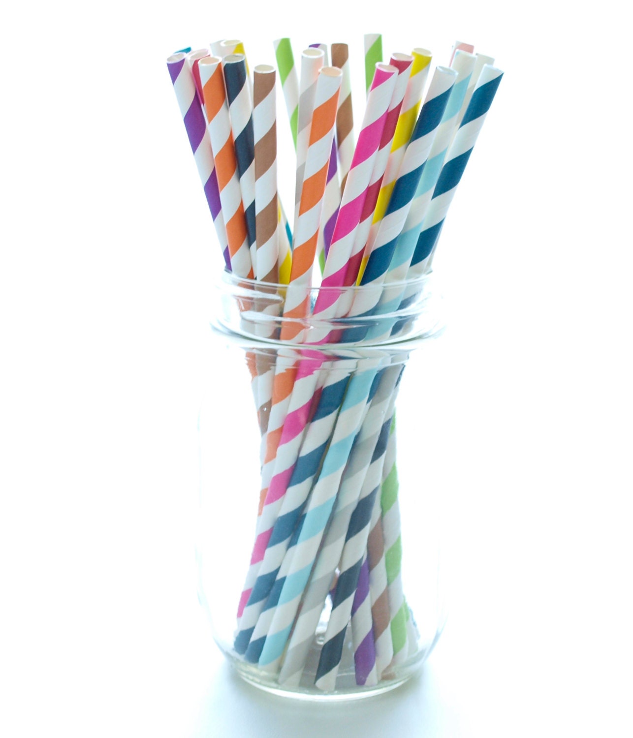 Striped Paper Straws Long Straws Bulk Drinking Straws