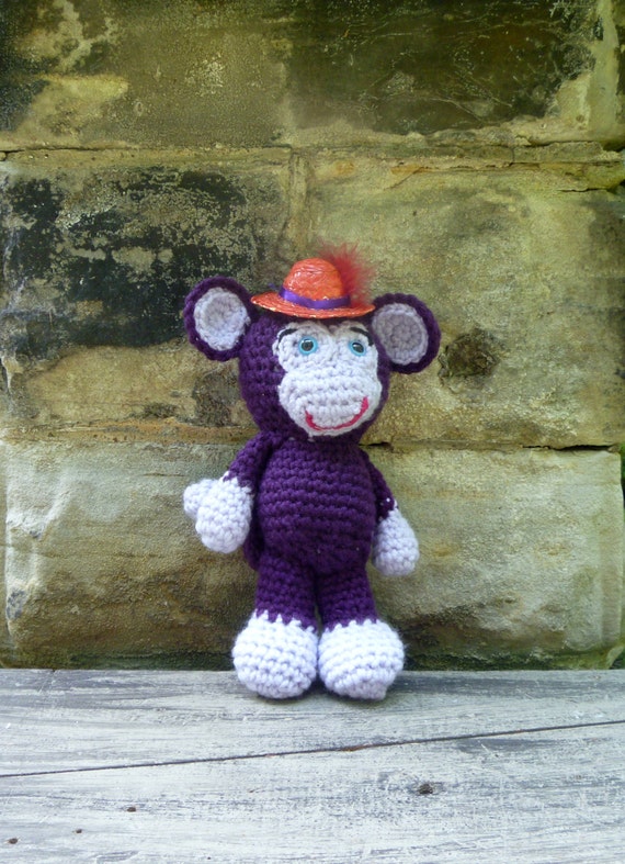 purple stuffed monkey