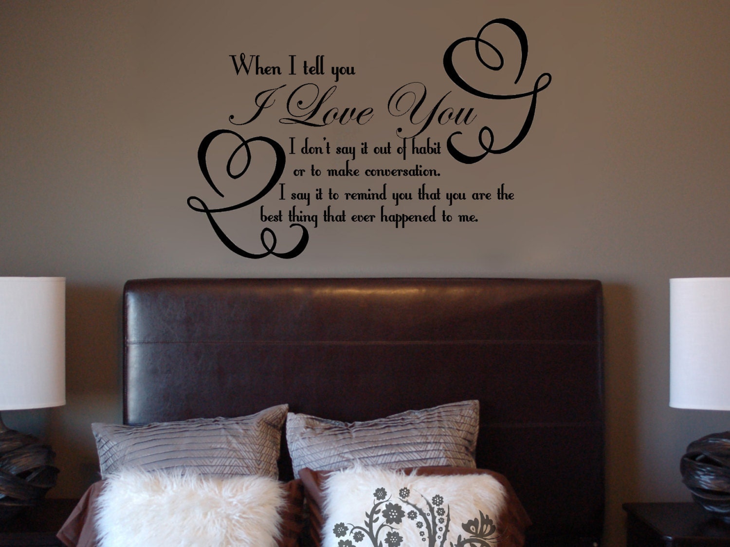 When I tell you I Love You Wall Decals Wall Decal Wall