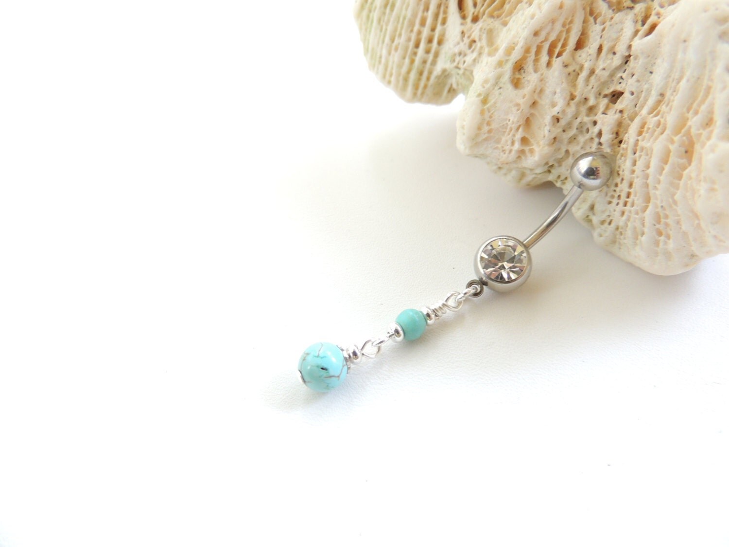 Turquoise Belly Ring Belly Button Jewelry Navel Rings