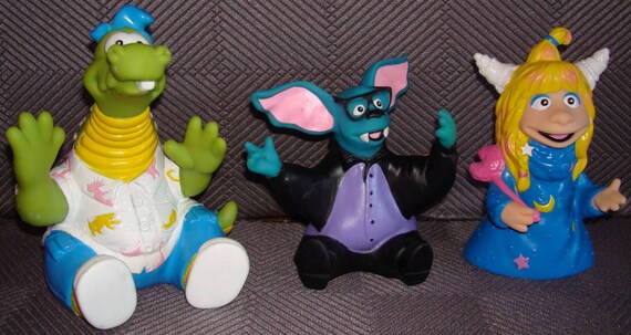 Items similar to Vintage 1990 Eureeka's Castle vinyl hand puppet lot ...