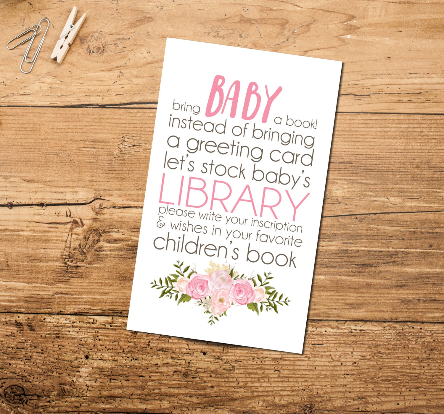 please-bring-a-book-instead-of-a-card-insert-for-baby-shower-etsy
