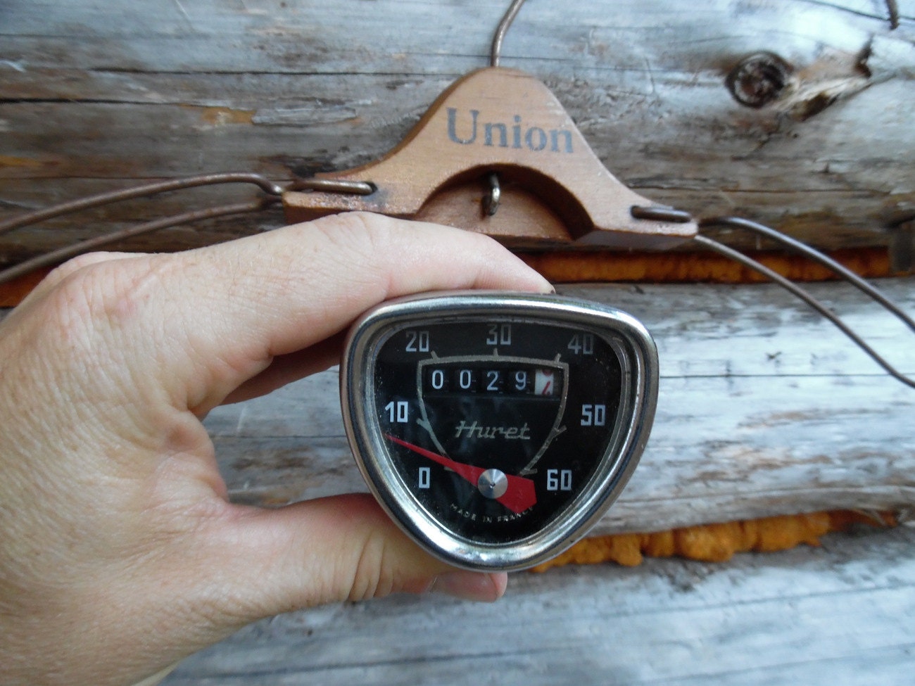 Vintage Huret Speedometer Barely Used. Made in France. Moped