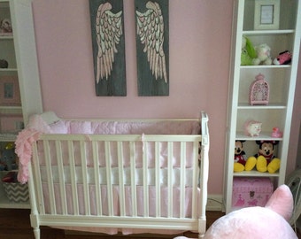 Angel Wing Wall Decor, Angel Wings, Large Angel Wings, Nursery Wall Art, Angel Wing Wall Art, Wood Angel Wings, Distressed Wood Sign