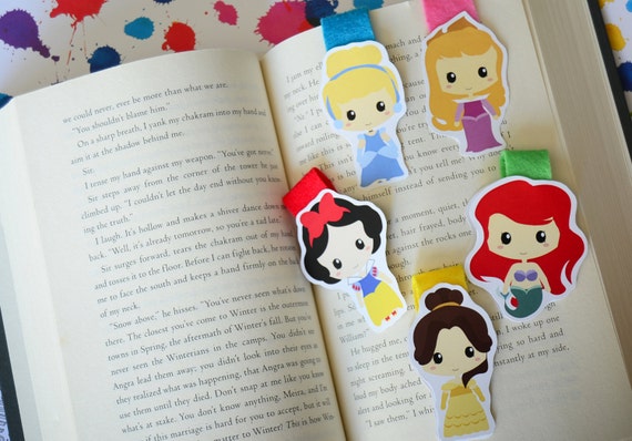 disney princess magnetic bookmarks