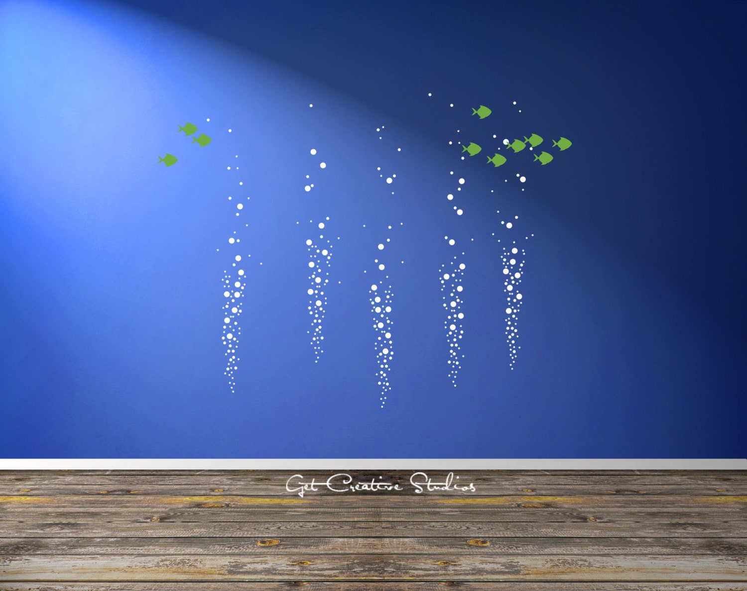 Aquarium Bubbles Decal Ocean Bubble Decal Fish Wall Decal Sea