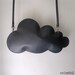 Cloud clutch - black leather