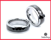 Mens 8mm Wedding Band In Stainless Steel - Foto 10