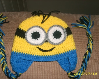 Crochet One Eye/Two Eyes Minion Hats