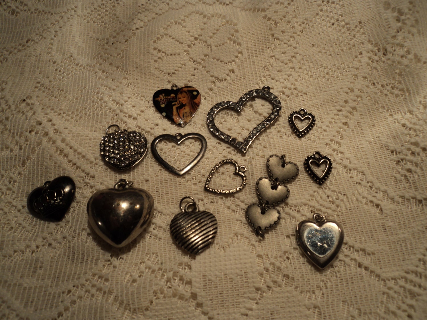 Metal Hearts, Jewelry Parts, Destash Jewelry and Craft Supply Haute Juice