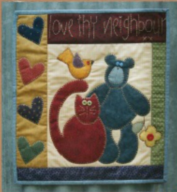 Pattern Maker Townsville | love thy neighbour applique quilt pattern by majella roz Pattern Maker Townsville | love thy neighbour applique quilt pattern by majella roz