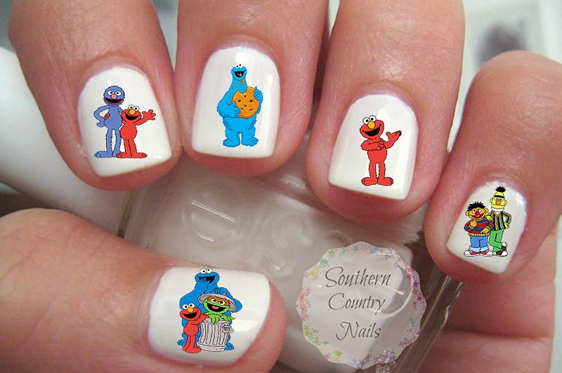 Sesame Street Nail Art Decals