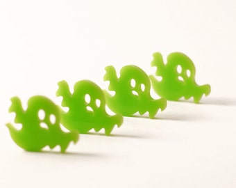 2 pcs Ghost, Halloween, Laser Cut Acrylic, Jewelry, Pedant