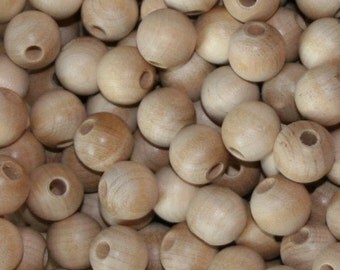 Unfinished Wood Beads 12mm