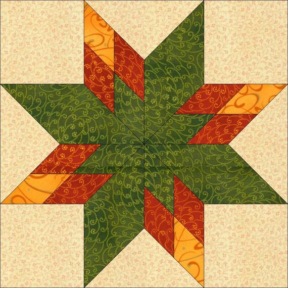 quilters easy for patterns beginner Pieced Block  Block 12  Geometric  PDF Star Inch Pattern Paper