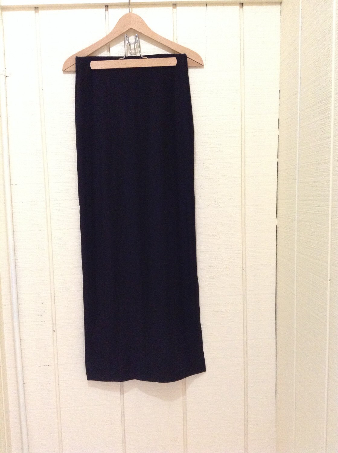 Retro knitted slit two-piece long skirt