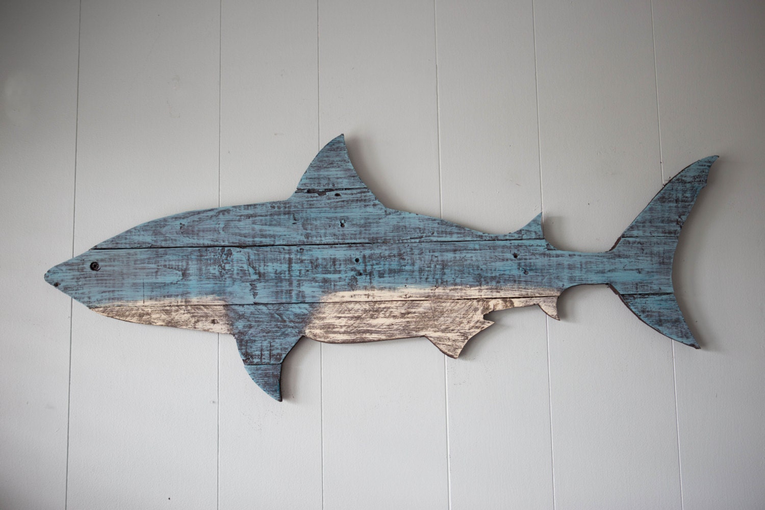 Shark Pallet Wood Wall Decor 41 Painted