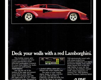 Lamborghini print | Etsy