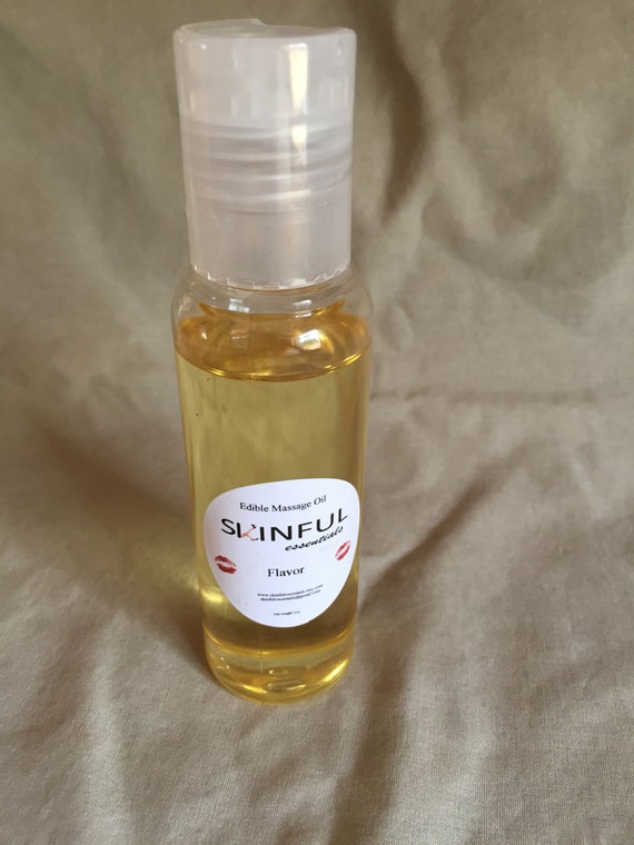 Passion Fruit Flavored Edible Massage Oil all by SkinfulEssentials