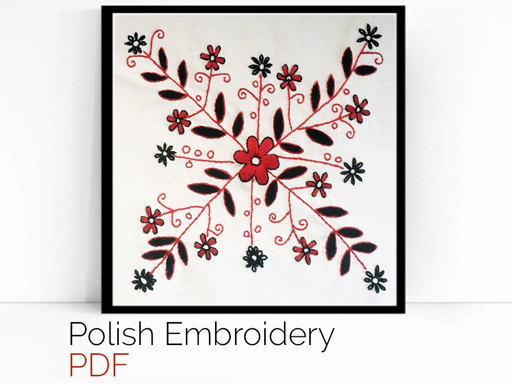 PDF Polish Embroidery Flower Pattern Fair Trade Folk Art