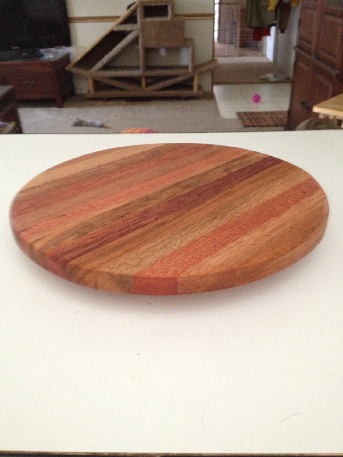 Reclaimed Wood Lazy Susan Large by HandyAnniesHandmade on Etsy
