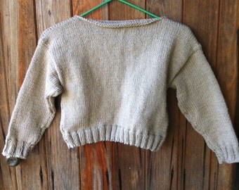 Knitting Pattern Cropped Bohemian Top/ Boho Knit Shrug/