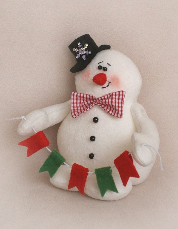 mini stuffed snowman