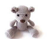 Newborn Stuffed Animal - Crochet Teddy Bear - Classic Teddy Bear - Stuffed Animal - Keepsake Toy - Memory Bear - Newborn Photo Prop - Plush