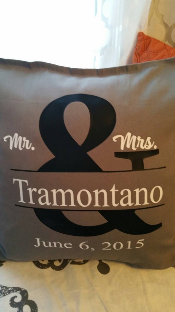 Mr and Mrs personalized pillow Mr and Mrs personalized