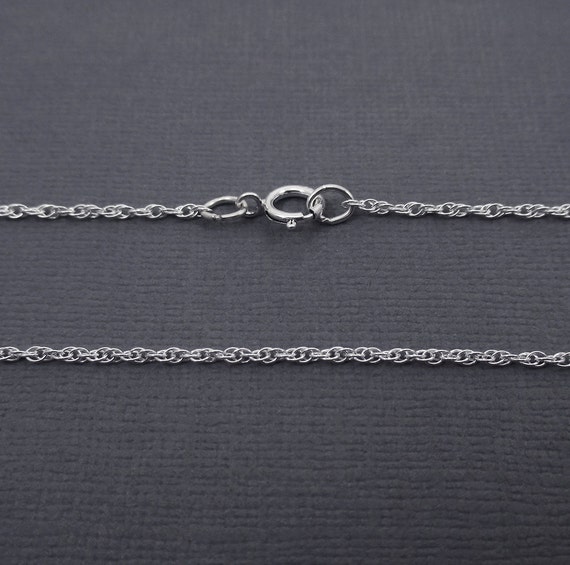 Double Rope Chain Sterling Silver 16 inch by astrajewelryfindings