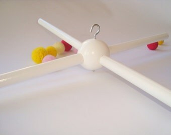 Wood mobile hanger. Baby mobile frame