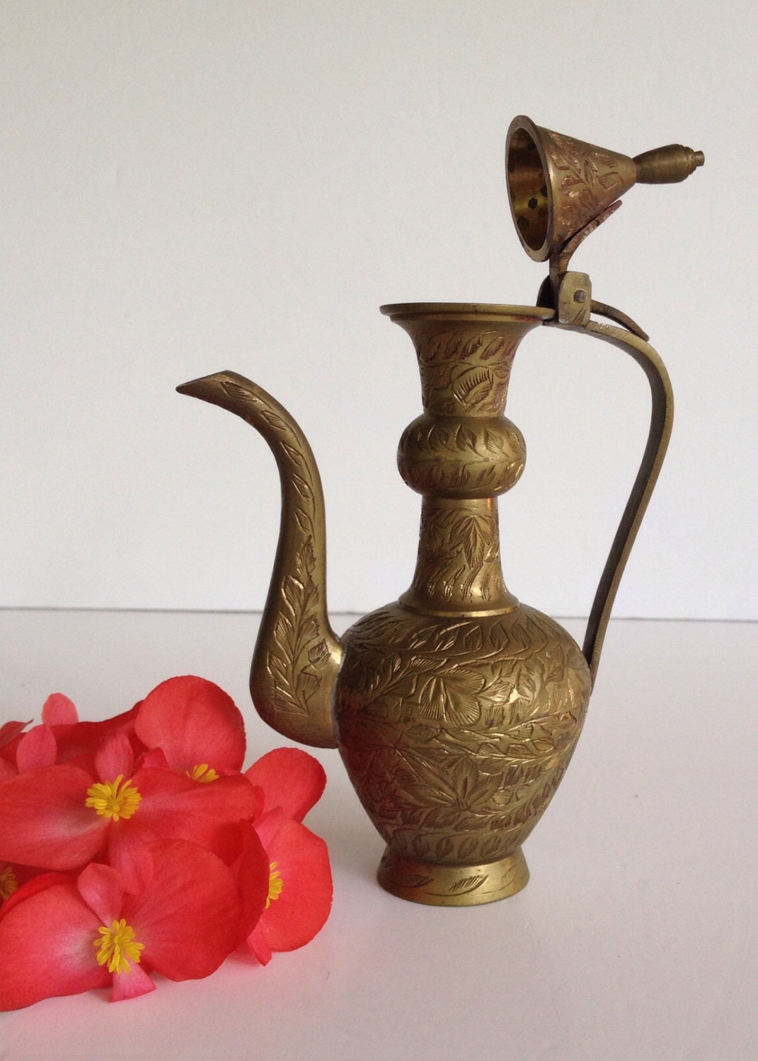 RESERVED Vintage India Brass Miniature Teapot Brass Teapot