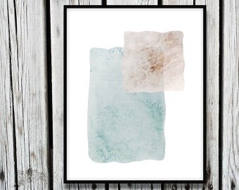 Instant Download, Printable Abstract Art, Printable Wall Art, Blue Decor, Pink Art, Geometric Art, Modern Art Print, Instant Download Art