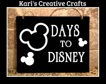 Disney Countdown Chalk Board, Countdown Hanging Sign, Disney Vacation Countdown, Disney, Vacation Countdown